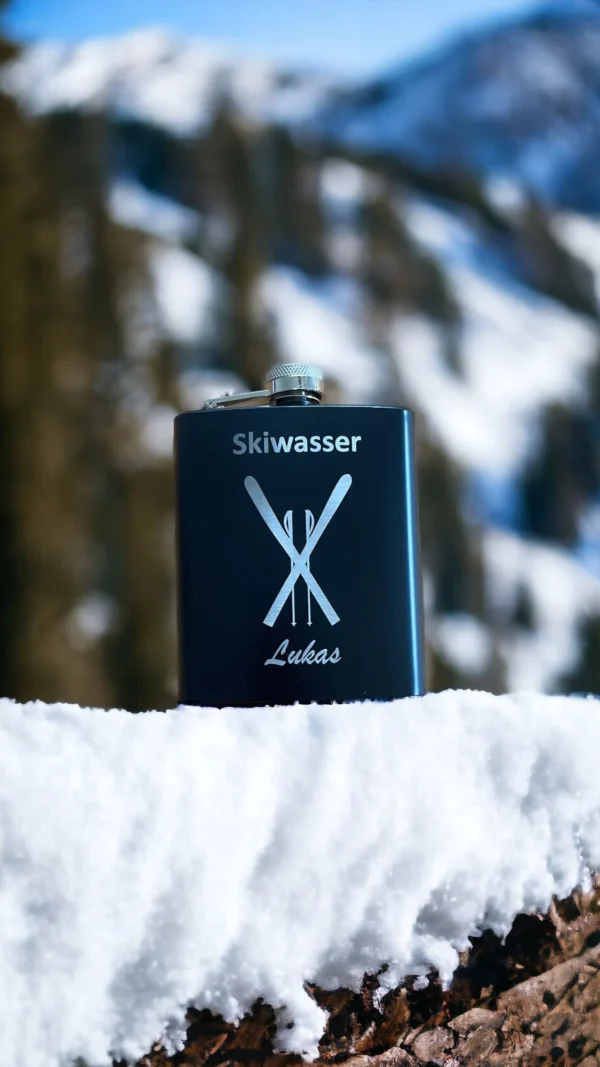 Flachmann "Skigravur"