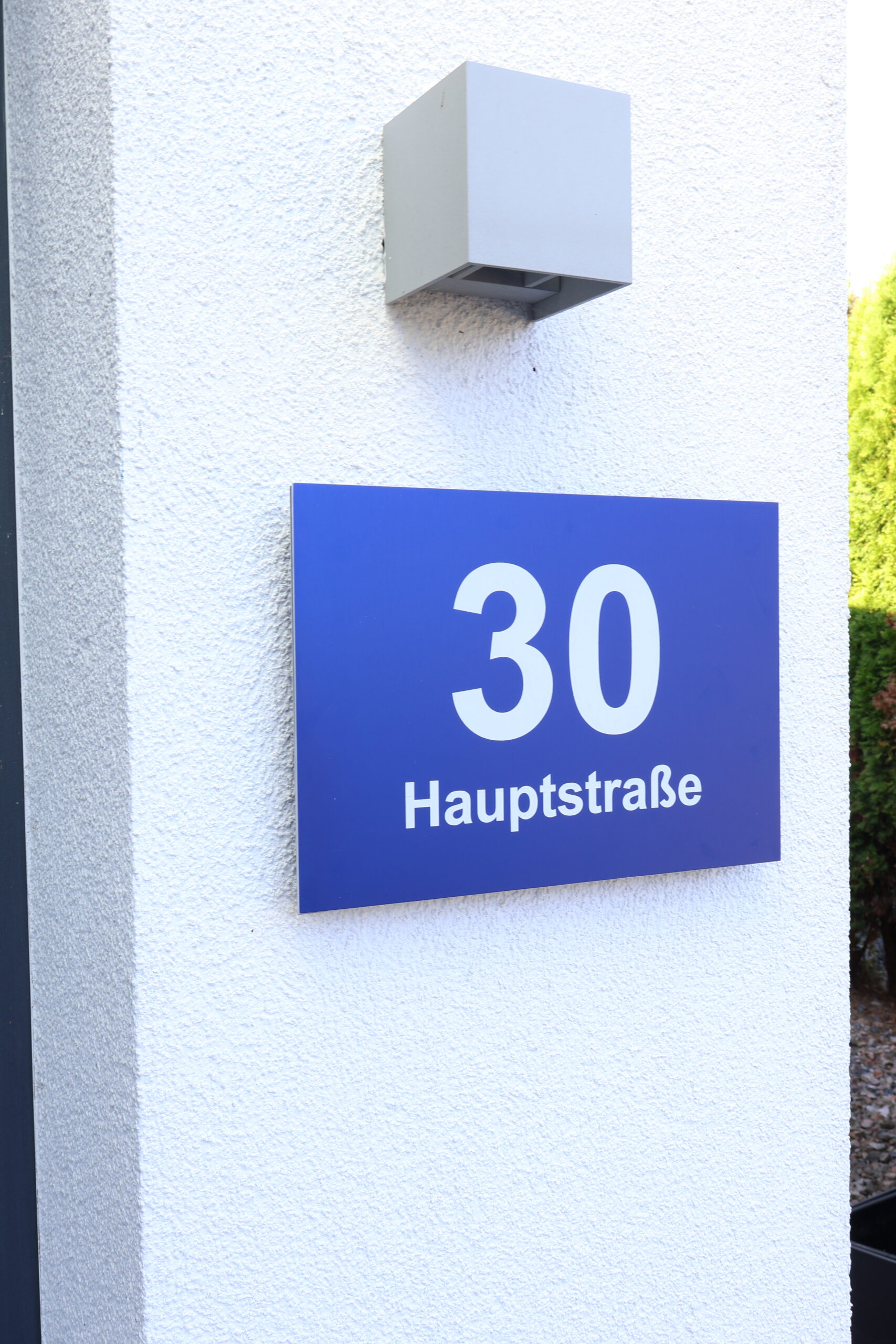 Aluminium - Blau/Weiß